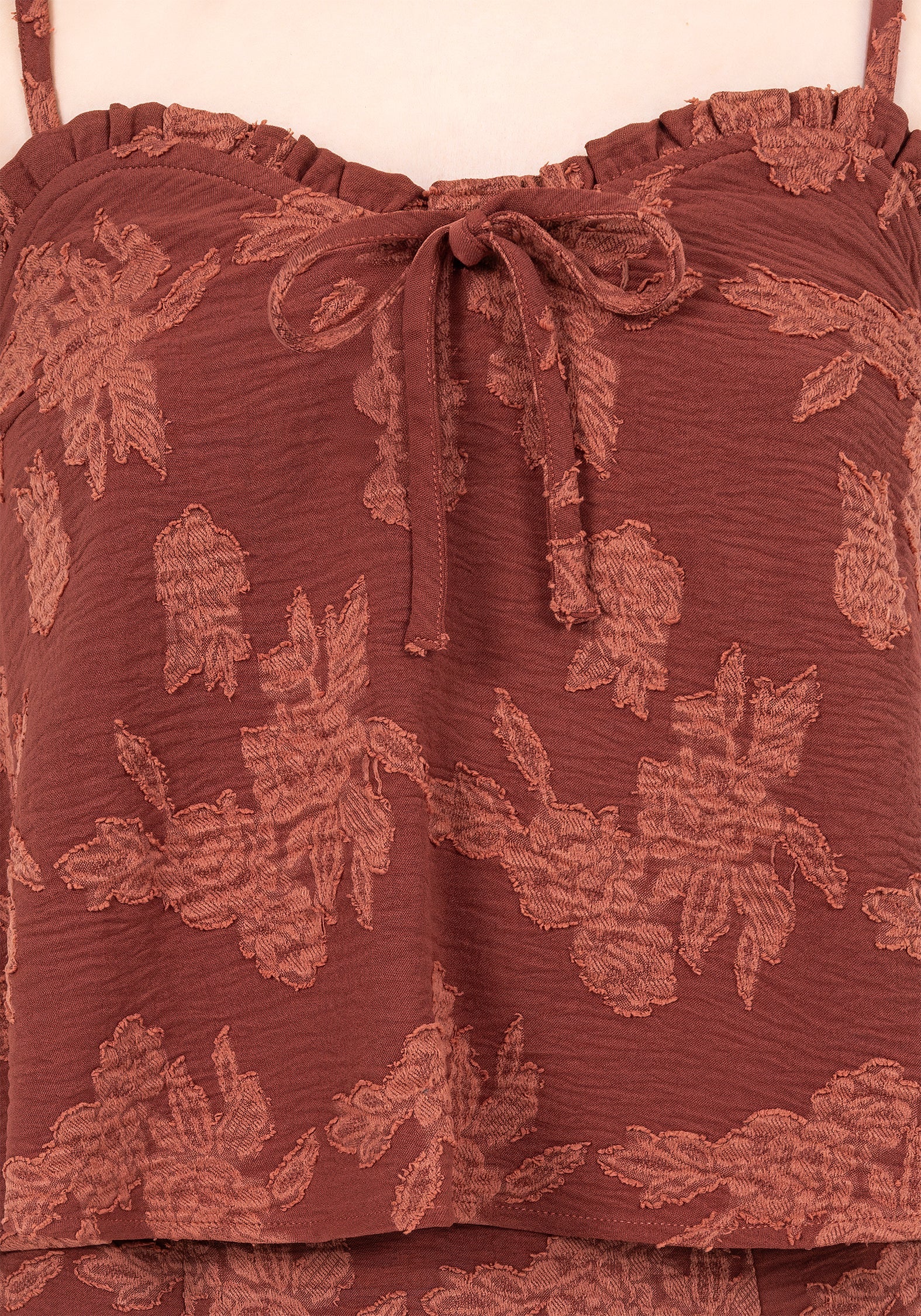Prosperity Blumenmuster Rüsche Hals Cami Top