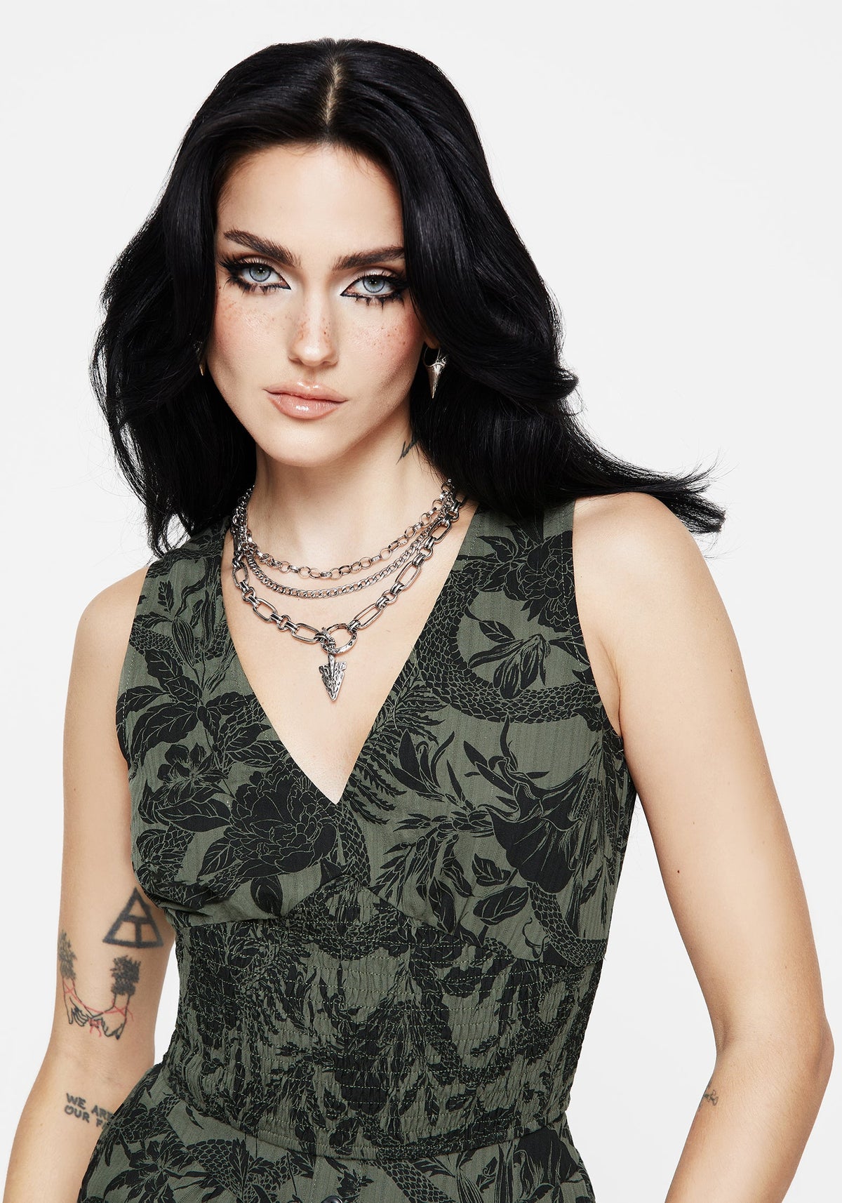Bashe Baumwolle Tanktop - Grün
