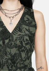 Bashe Baumwolle Tanktop - Grün