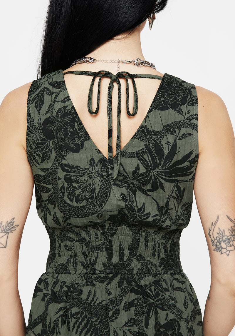 Bashe Baumwolle Tanktop - Grün