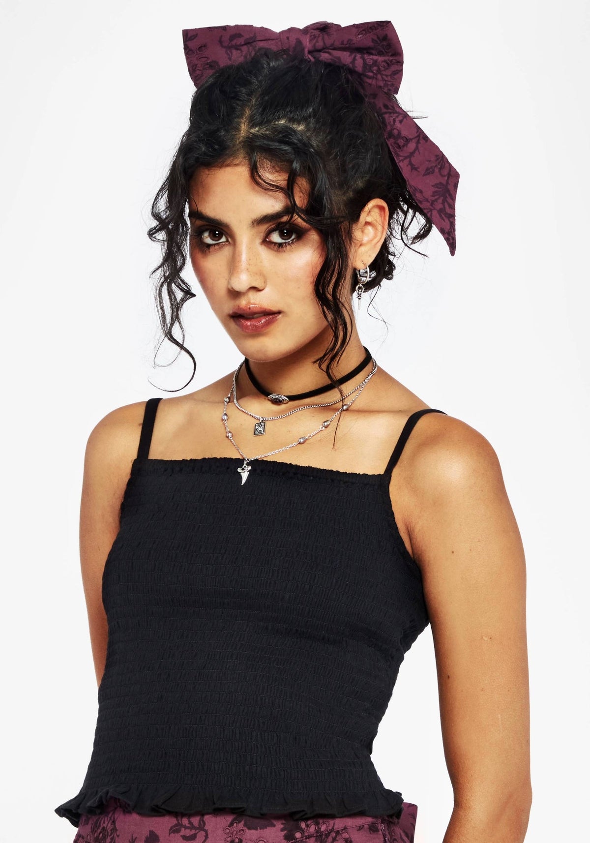 Helia Baumwolle Gerafft Cami Top