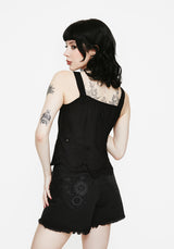 Synthweb Baumwolle Broderie Saum Cami Top