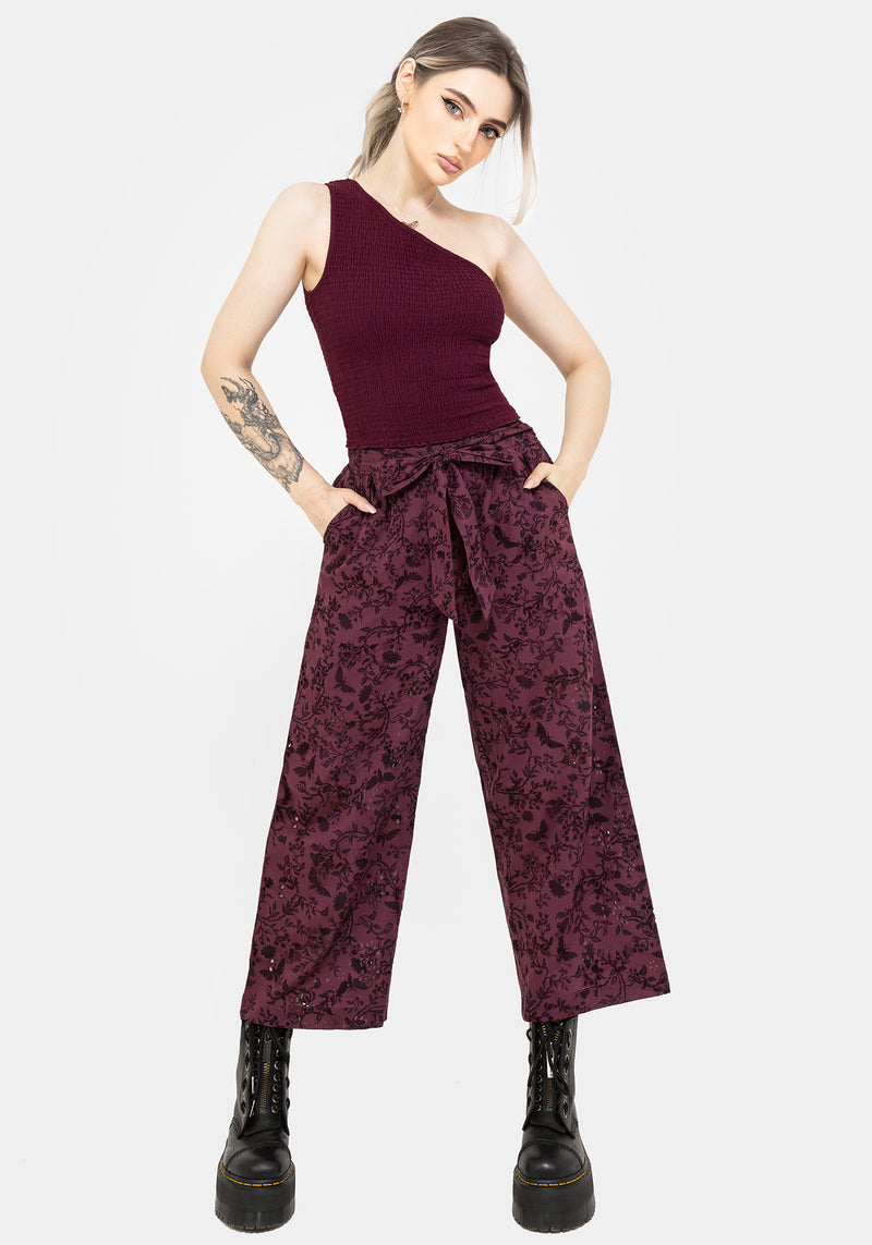 Midsommar Baumwolle Asymmetrisch Gerafft Top