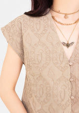 Suma Baumwolle Strukturiert Bluse