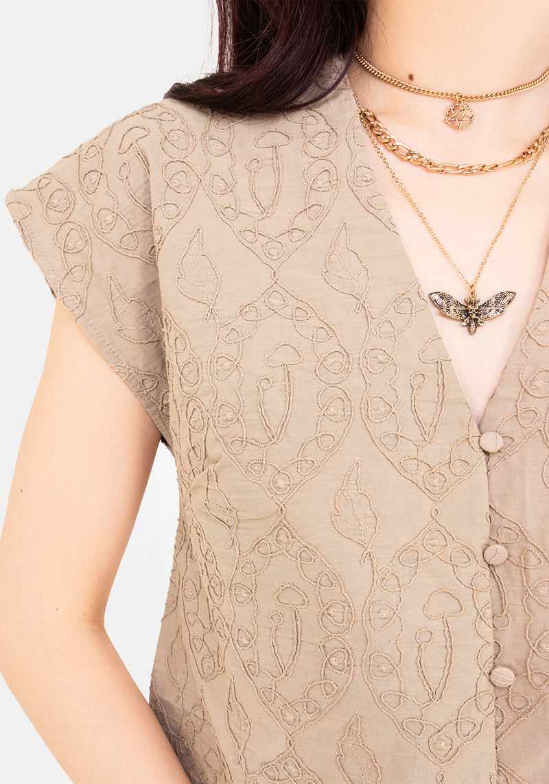 Suma Baumwolle Strukturiert Bluse