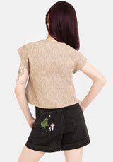 Suma Baumwolle Strukturiert Bluse