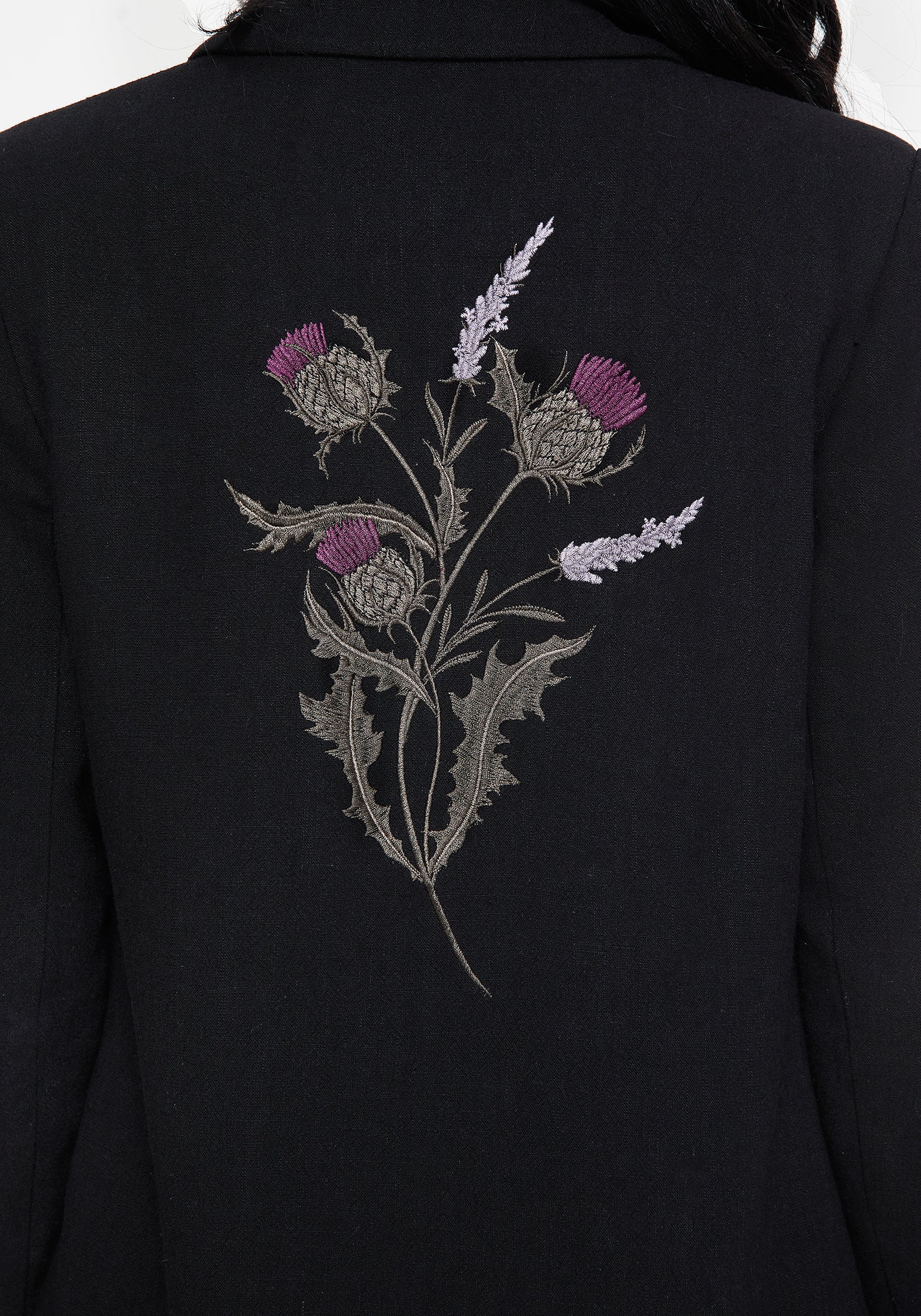 Chloris Bestickt Langschnitt Blazer