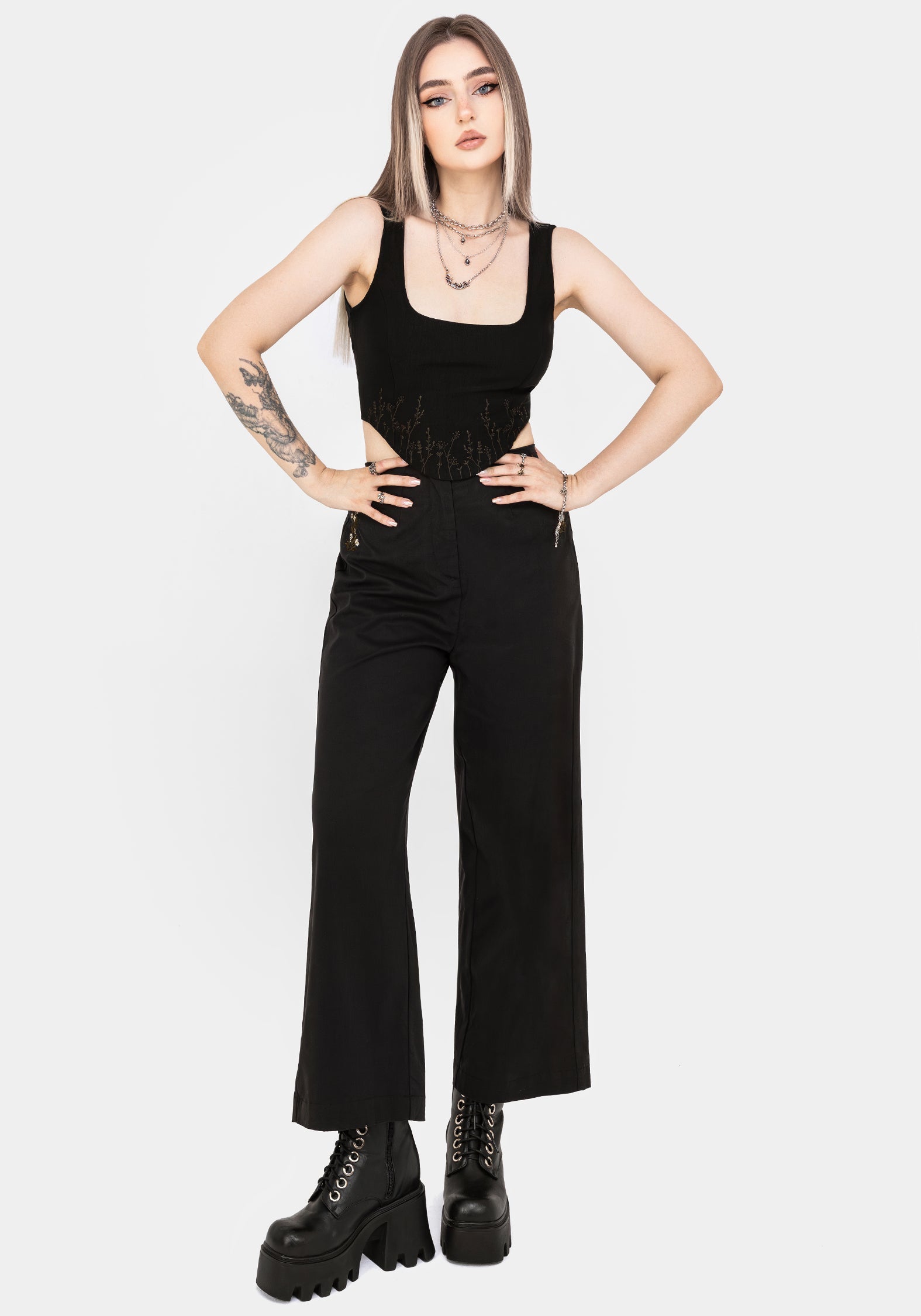 Helena Bestickt Korsett Top