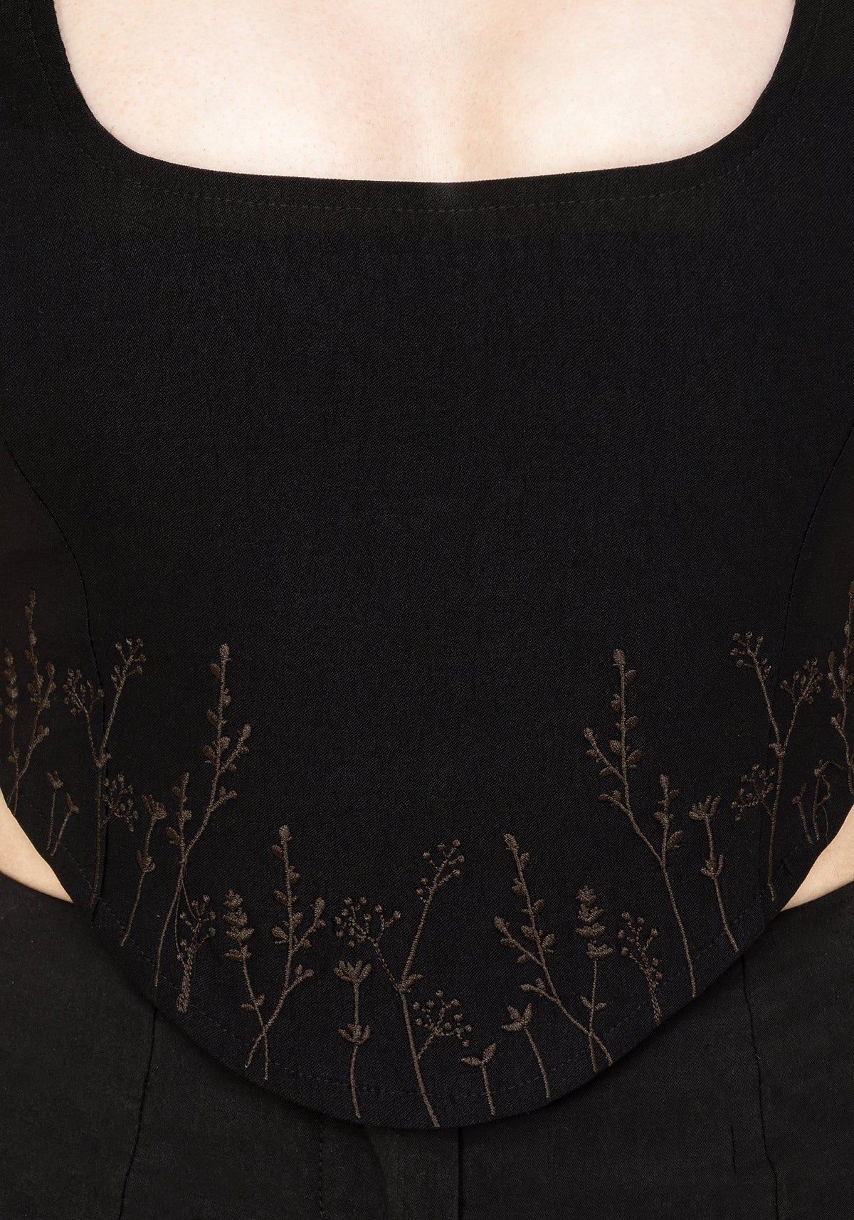 Helena Bestickt Korsett Top