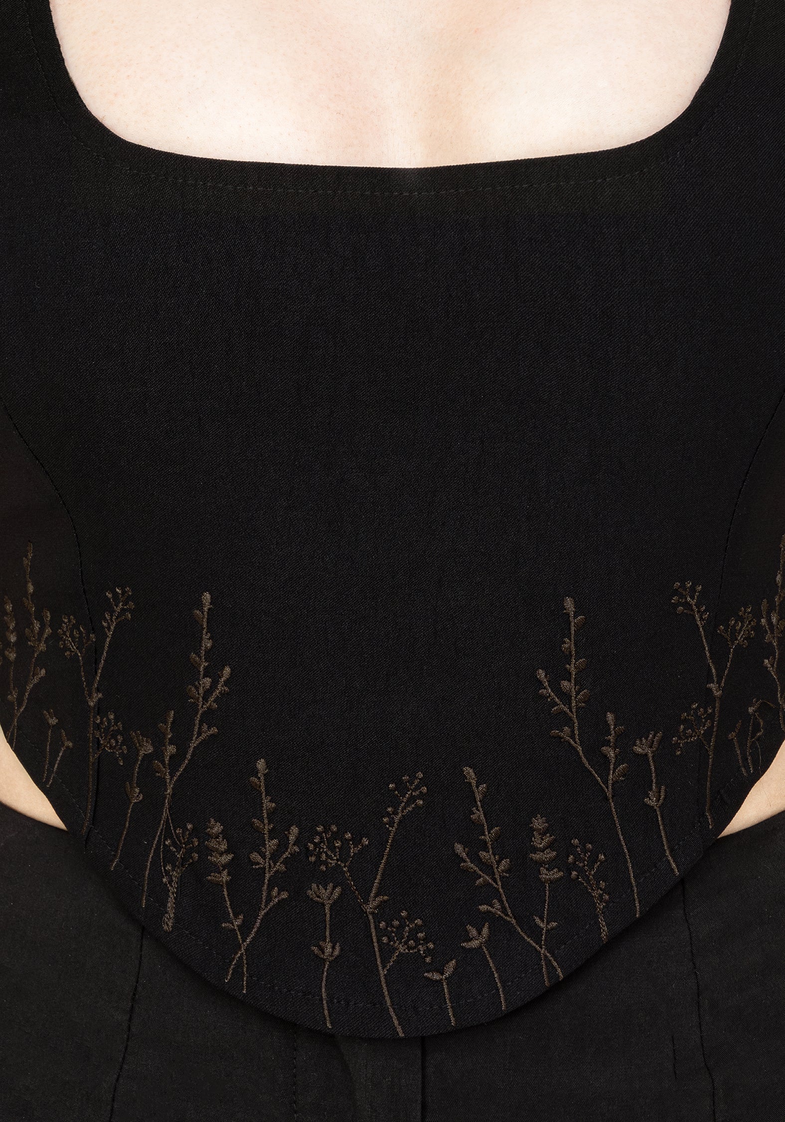 Helena Bestickt Korsett Top