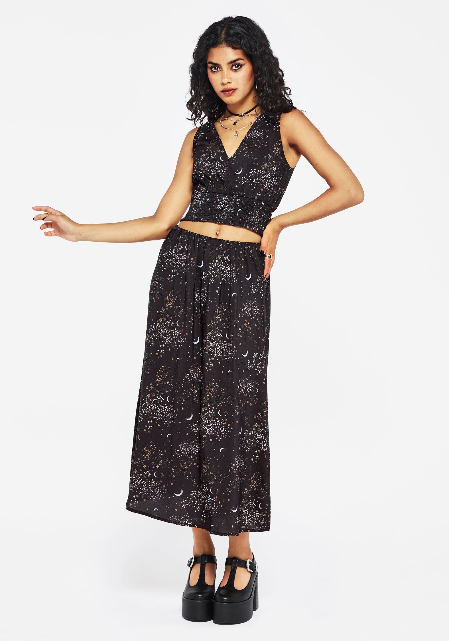 Peaseblossom Celestial Smocked Waist Top