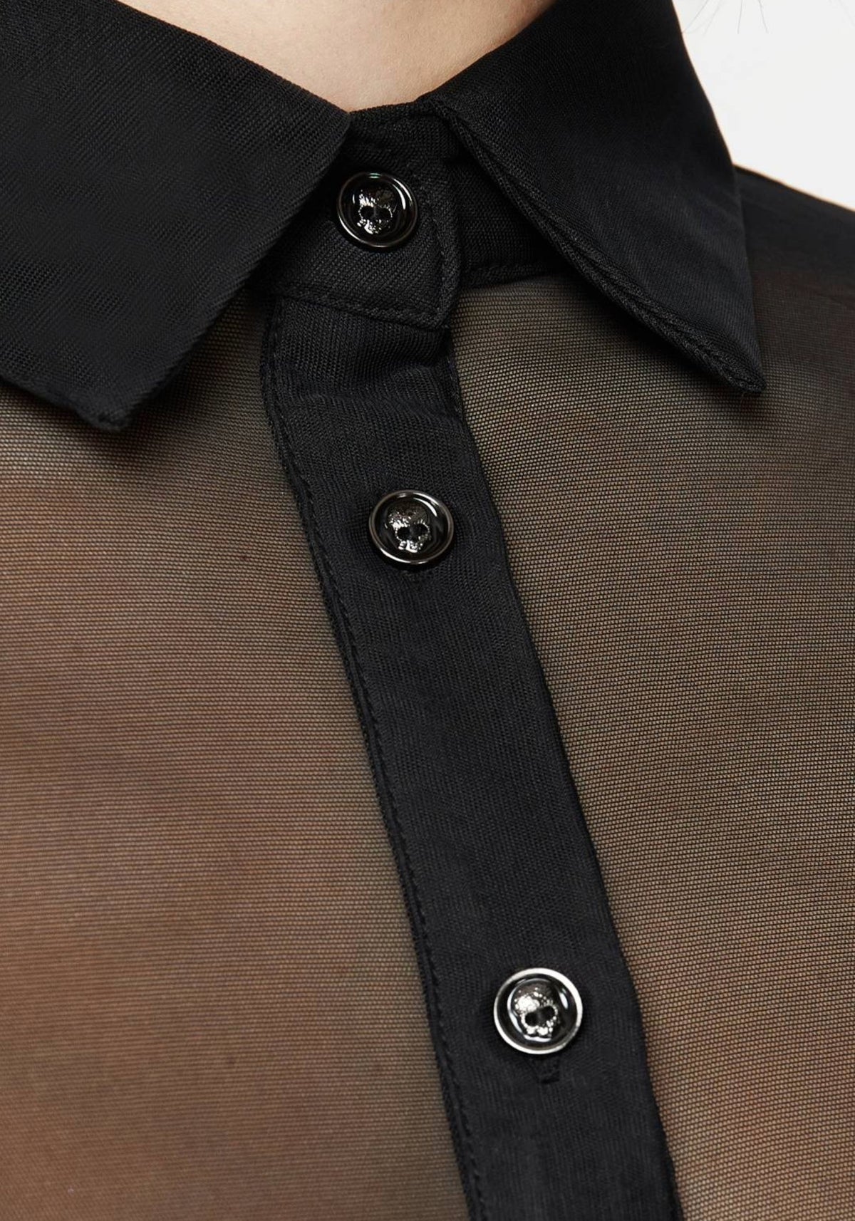 Finis Knopf Hoch Mesh Hemd
