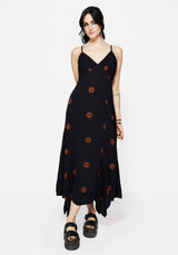 Solstice Bestickt Cami Hanky Saum Midaxi Kleid