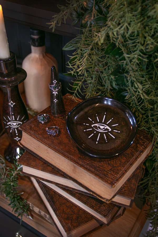 Ura Mystisch Eye Schmuckstück Tray Und Ring Halter Set (2