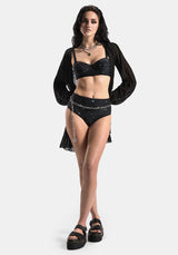 Comet Celestial Bedruckt Hoch Taille Bikini Bottom