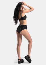 Comet Celestial Bedruckt Hoch Taille Bikini Bottom