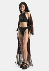 Sola Bestickt Neckholder Krawatte Rücken Bikini Top