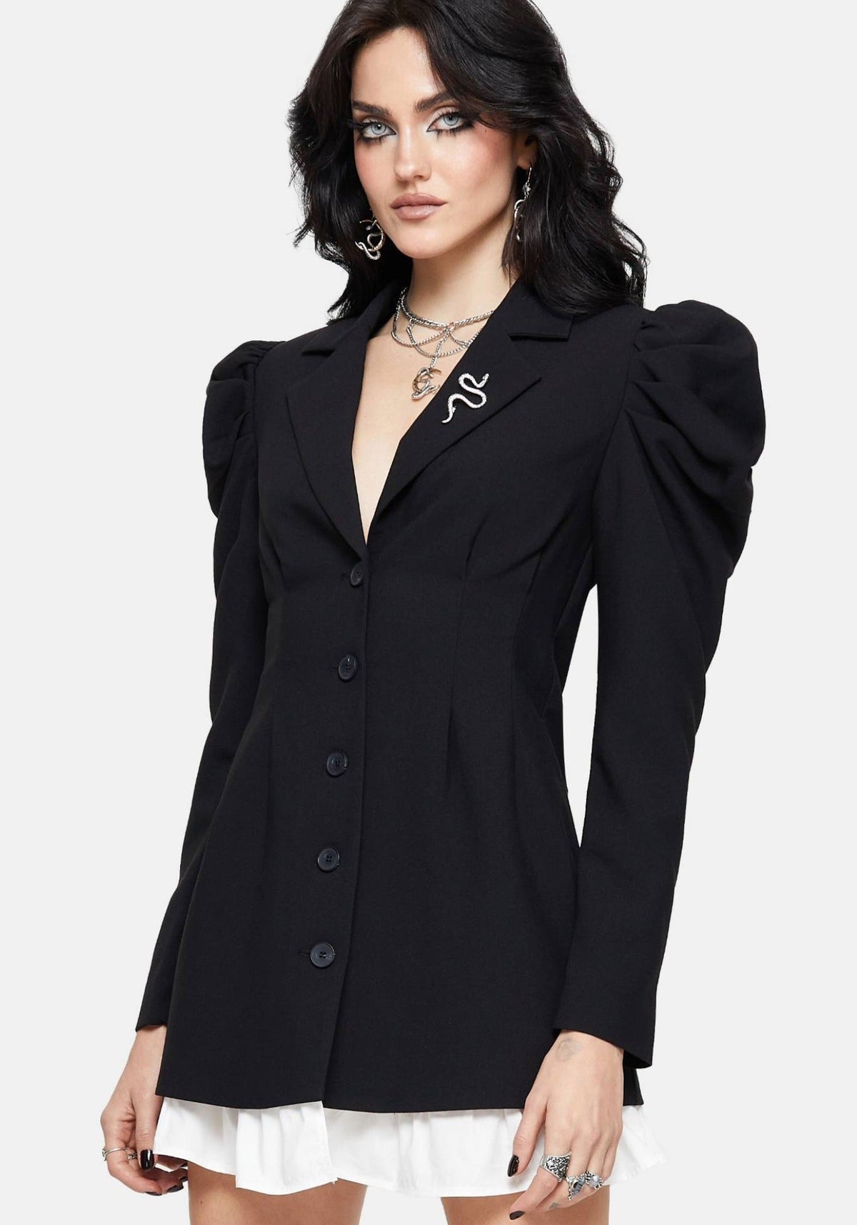 Maura Massgeschneidert Doppelt Gelagert Blazer Kleid