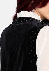 Frankie Velour Beaded Waistcoat