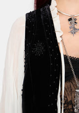 Frankie Velour Beaded Waistcoat