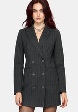 Blair Nadelstreifen Blazer Kleid