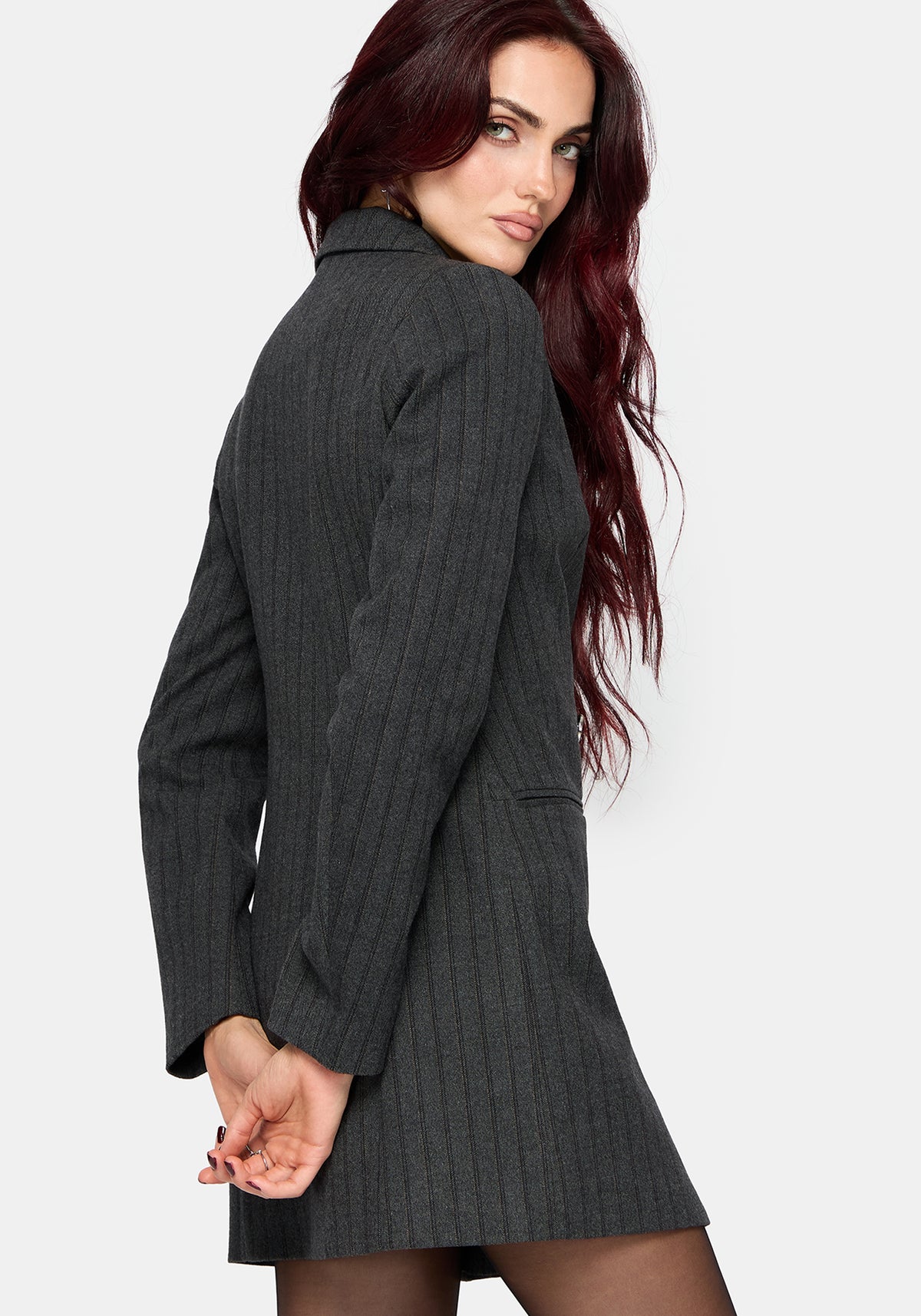 Blair Nadelstreifen Blazer Kleid