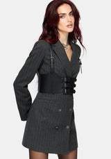 Blair Nadelstreifen Blazer Kleid
