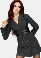 Blair Nadelstreifen Blazer Kleid
