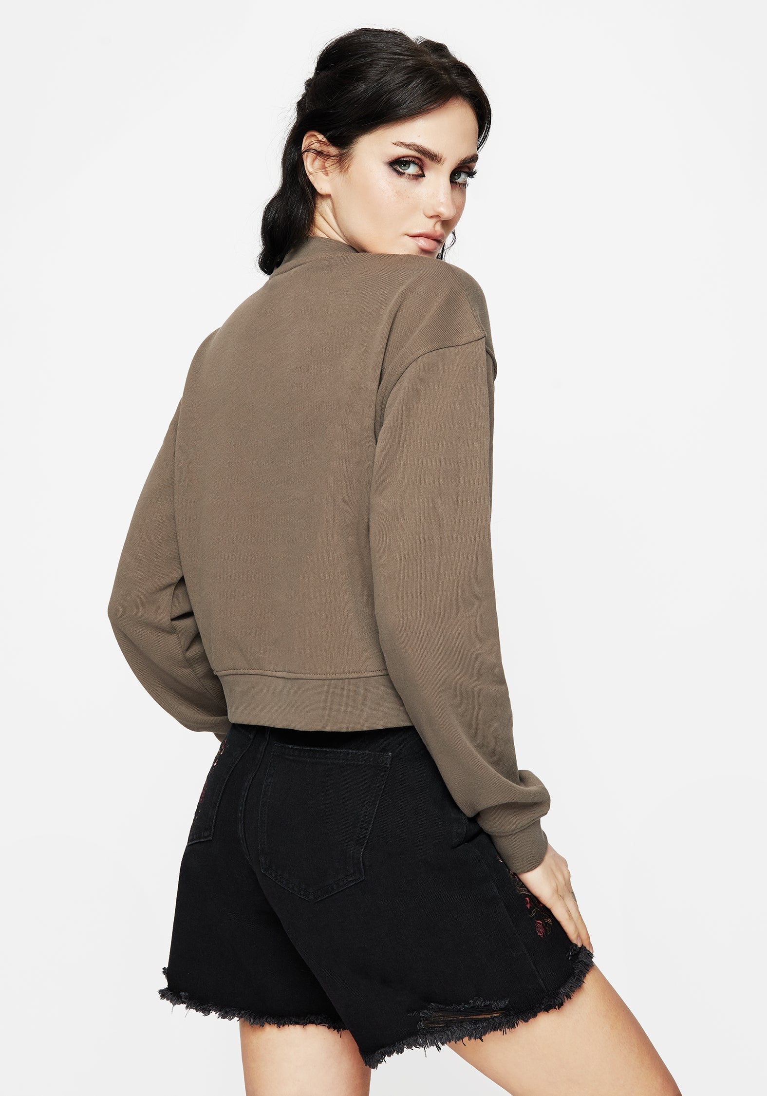 Galerina Grafik Druck Baumwolle Sweatshirt