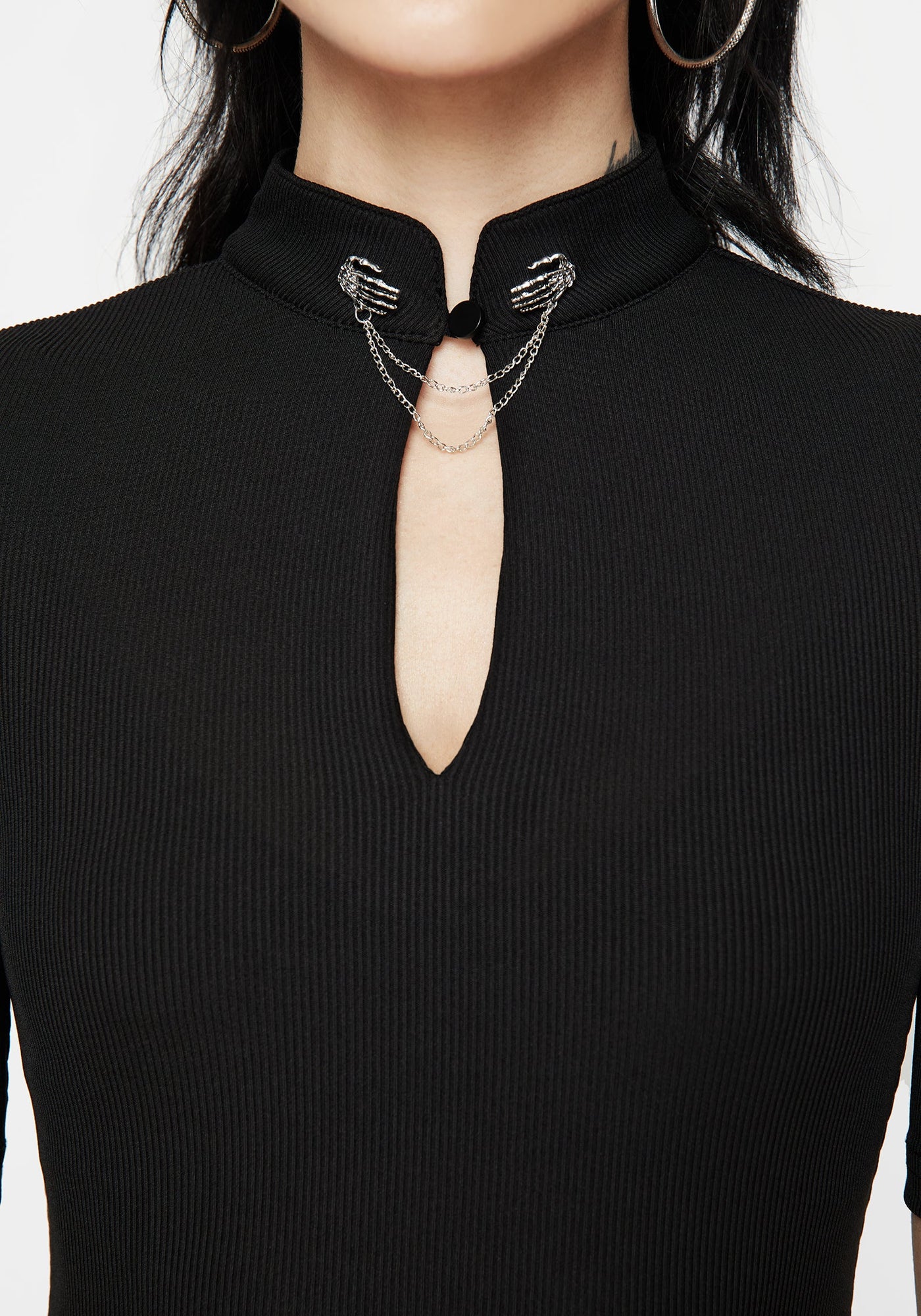 Disturbia | Chiromancy Choker Collar Top | Tops