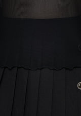 Flavia Mesh Fluted Lang Ärmel Top