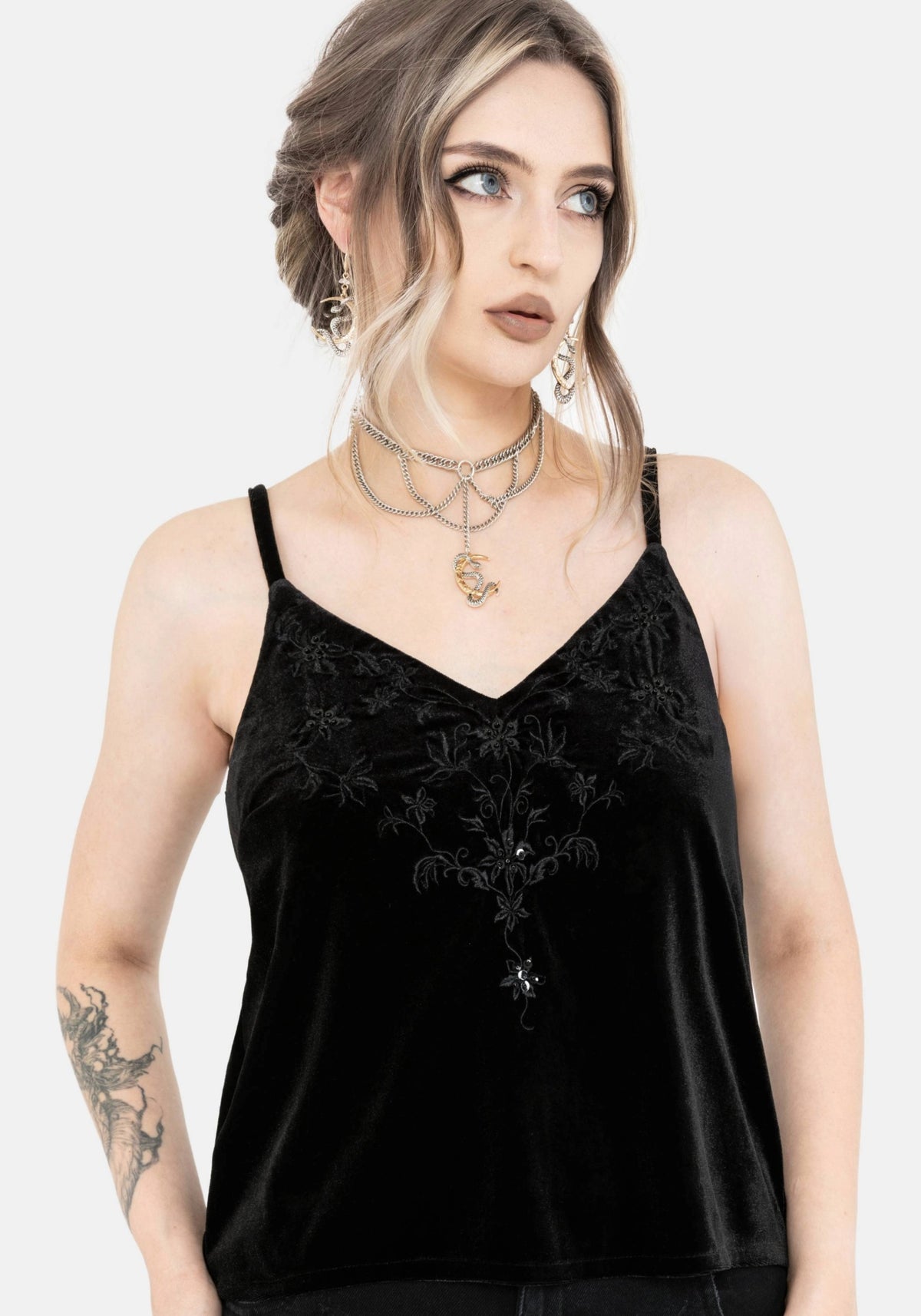 Opia Perlenbesetzt Cami Top