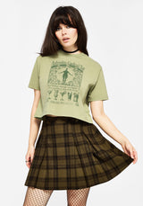 Ode Baumwolle Jersey Kurz Geschnitten T-Shirt