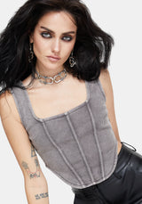Irradiance Baumwolle Bestickt Jersey Korsett Top