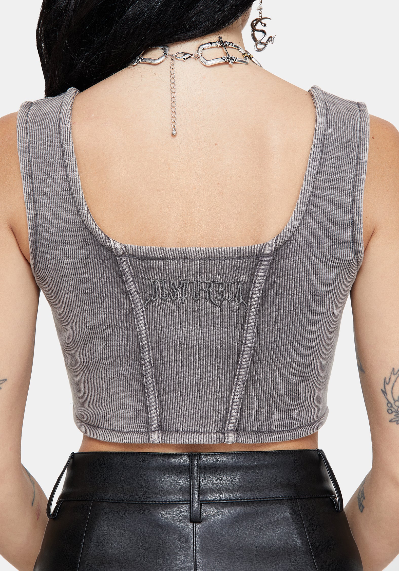 Irradiance Baumwolle Bestickt Jersey Korsett Top