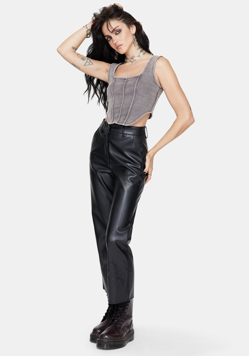 Irradiance Baumwolle Bestickt Jersey Korsett Top