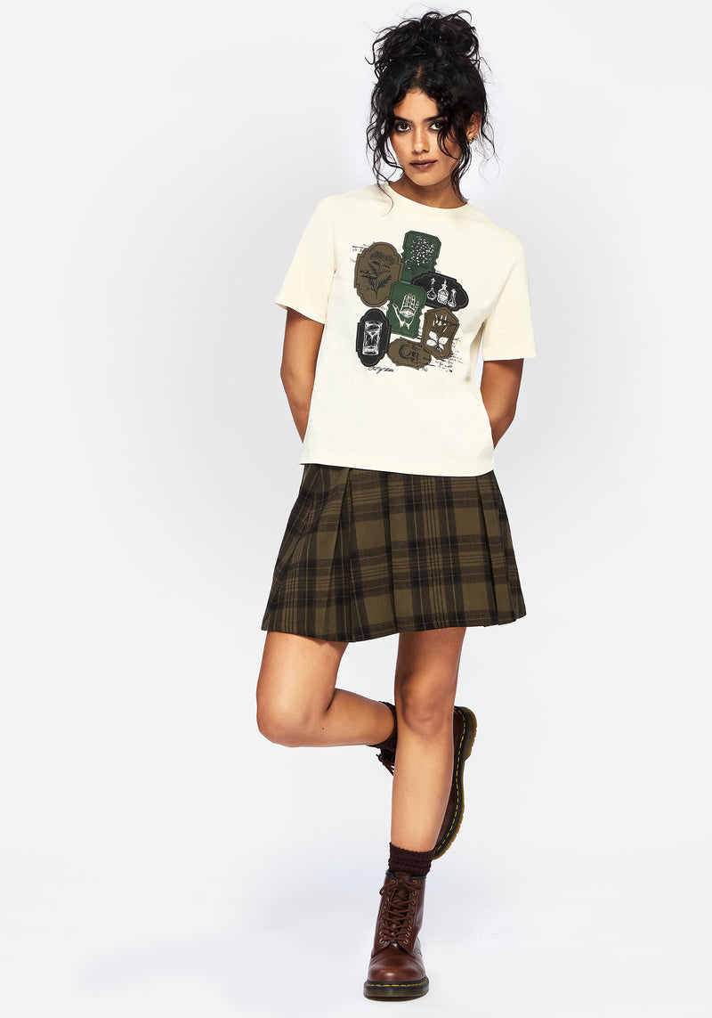 Wicce Stamp Grafik Kurz Ärmel T-Shirt