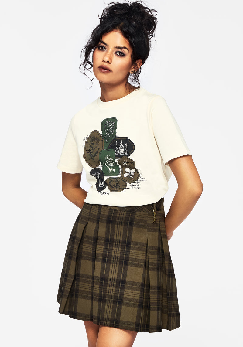 Wicce Stamp Grafik Kurz Ärmel T-Shirt