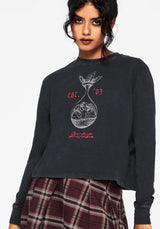 Anointing Lang Ärmel Grafik Jersey Kurz Top