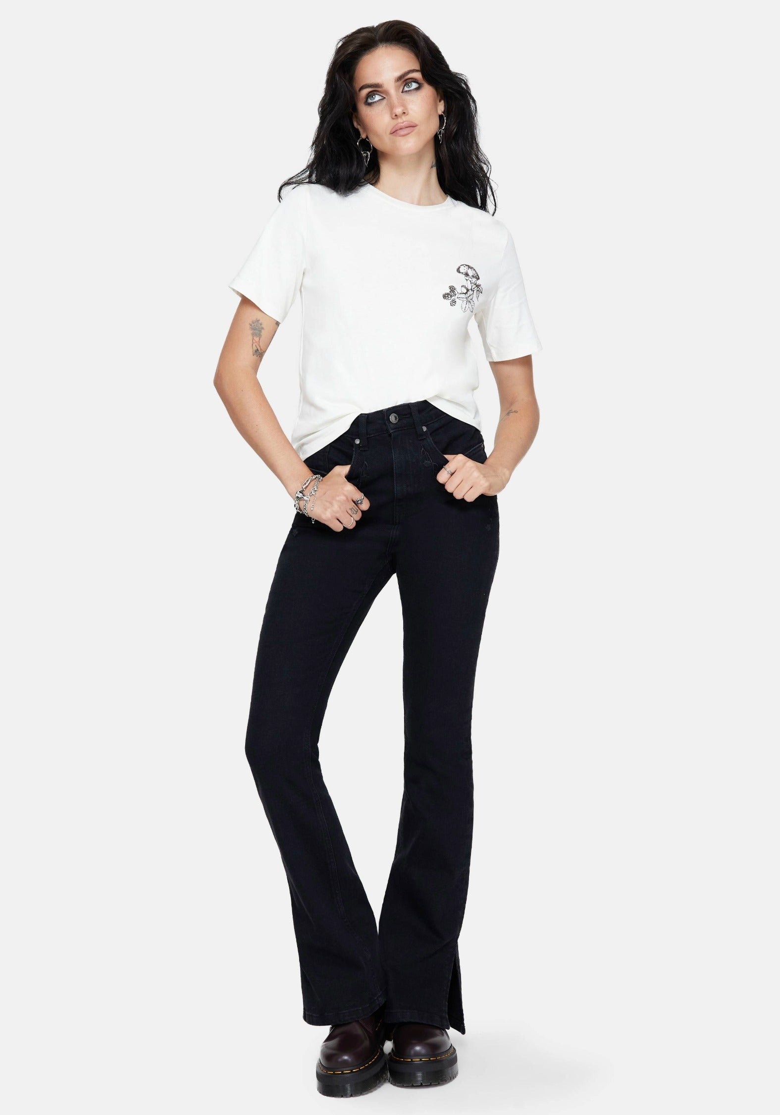 Cynthia Spider Web Graphic Cotton T-Shirt