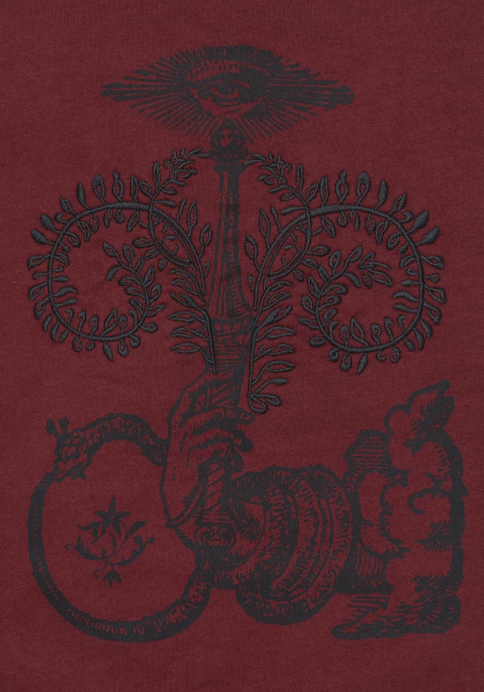 Xove Mittelalterlich Grafik Kastenförmig Kurz Baumwolle T-Shirt