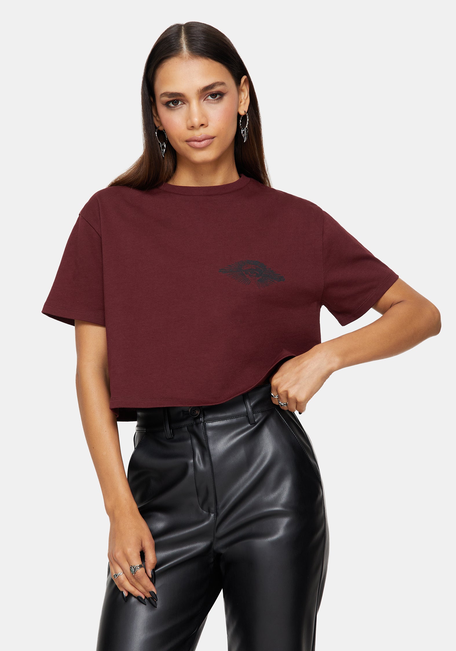 Xove Mittelalterlich Grafik Kastenförmig Kurz Baumwolle T-Shirt