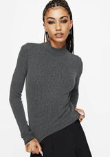 Bryony Striped Long Sleeve Crop Top