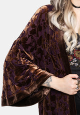 Sienna Devore Fringe Kimono