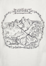 Fenrys Medieval Map Long Sleeved Cream T-Shirt