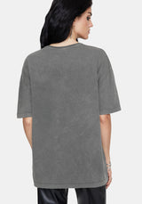 Neikea Ribcage Grafik Oversize Baumwolle T-Shirt