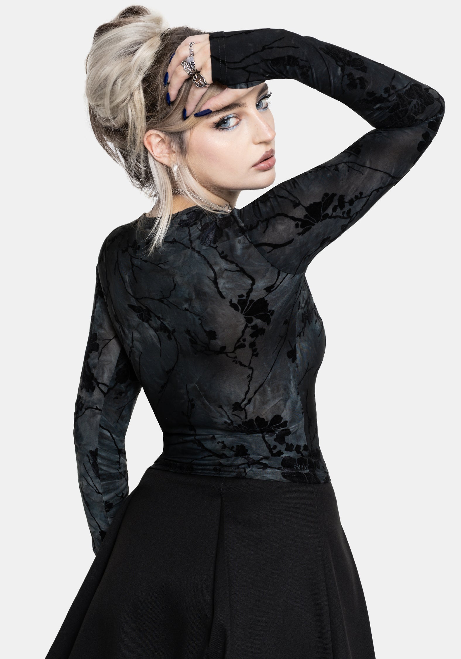 Wytchelm Lang Ärmel Mesh Top