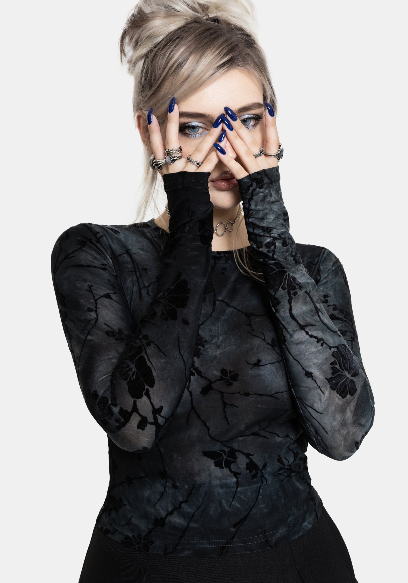 Wytchelm Lang Ärmel Mesh Top