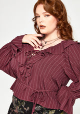 Rue Stripe Voile Pirate Blouse