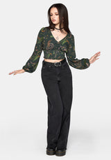 Noctaris Print Long Sleeve Top